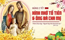 Thứ Tư 18/02/2026 – THỨ TƯ LỄ TRO. MỒNG HAI TẾT BÍNH NGỌ. KÍNH NHỚ TỔ TIÊN VÀ ÔNG BÀ CHA MẸ