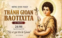 Thứ Tư 24/06/2026 – Thứ Tư tuần 12 thường niên – SINH NHẬT THÁNH GIOAN TẨY GIẢ - Lễ Trọng
