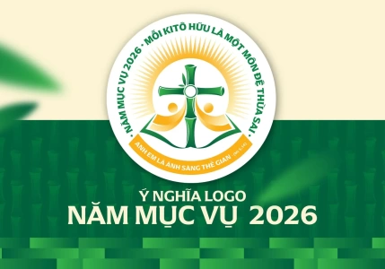 Logo năm Mục vụ 2026: Mỗi Kitô hữu là một môn đệ thừa sai: “Anh em là ánh sáng thế gian"