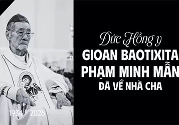 Đức Hồng y Gioan Baotixita Phạm Minh Mẫn đ&atilde; về nh&agrave; Cha
