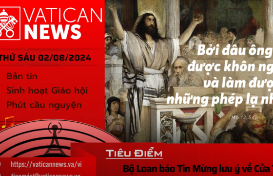 Radio thứ Sáu 02/08/2024 - Vatican News Tiếng Việt