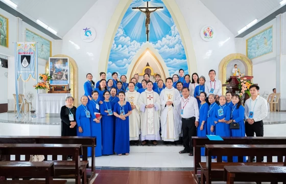 Hội Mân Côi Giáo Xứ Hiệp Đức – Giáo Phận Phan Thiết  Mừng Lễ Đức Mẹ Vô Nhiễm Nguyên Tội nhân ngày Họp mặt thường niên năm 2024