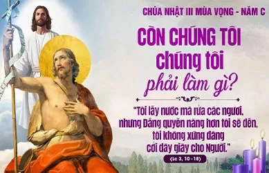 Chúa Nhật 15/12/2024 – CHÚA NHẬT 3 MÙA VỌNG năm C