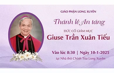 Trực tiếp Thánh lễ An táng Đức Giám mục Giuse Trần Xuân Tiếu vào lúc 08:30 thứ sáu ngày 10/01/2025