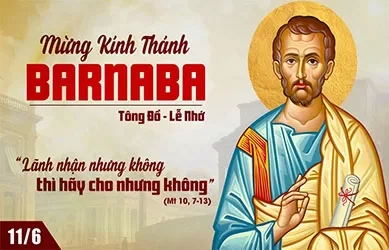 Thứ tư 11/06/2025 – Thứ Tư tuần 10 thường niên – Thánh Banaba, tông đồ - Lễ nhớ