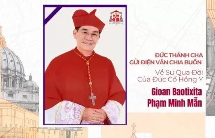 Đức Thánh Cha gửi điện văn chia buồn về sự qua đời của ĐHY Gioan Baotixita Phạm Minh Mẫn