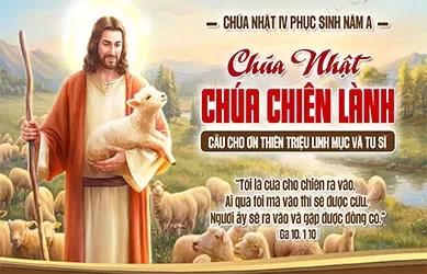 Ch&uacute;a nhật 26/04/2026 - Ch&uacute;a nhật 4 Phục sinh năm A - Ch&uacute;a Nhật Ch&uacute;a Chi&ecirc;n L&agrave;nh