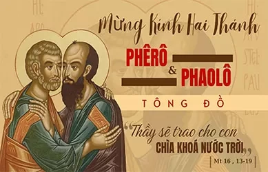 Thứ Hai 29/06/2026 &ndash; TH&Aacute;NH PH&Ecirc;R&Ocirc; V&Agrave; TH&Aacute;NH PHAOL&Ocirc;, T&Ocirc;NG ĐỒ - Lễ Trọng