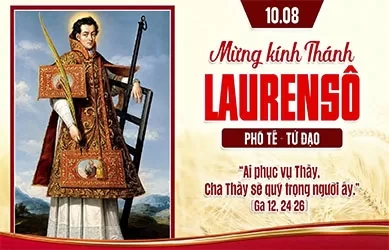 Thứ Hai 10/08/2026 &ndash; TH&Aacute;NH L&Ocirc;RENS&Ocirc;, PH&Oacute; TẾ, TỬ ĐẠO - Lễ k&iacute;nh