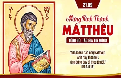 Thứ Hai 21/09/2026 &ndash; TH&Aacute;NH M&Aacute;TTH&Ecirc;U T&Ocirc;NG ĐỒ, T&Aacute;C GIẢ S&Aacute;CH TIN MỪNG - Lễ k&iacute;nh